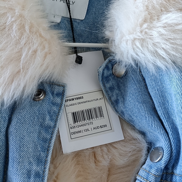 Ena Pelly Classic Denim / faux Fur jacket - Picture 5 of 5